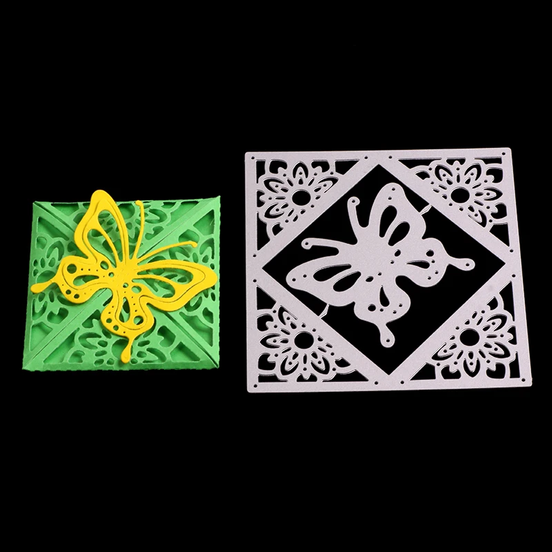 Новый Diy углеродистая сталь бабочка подарочная коробка резак штампы ручной