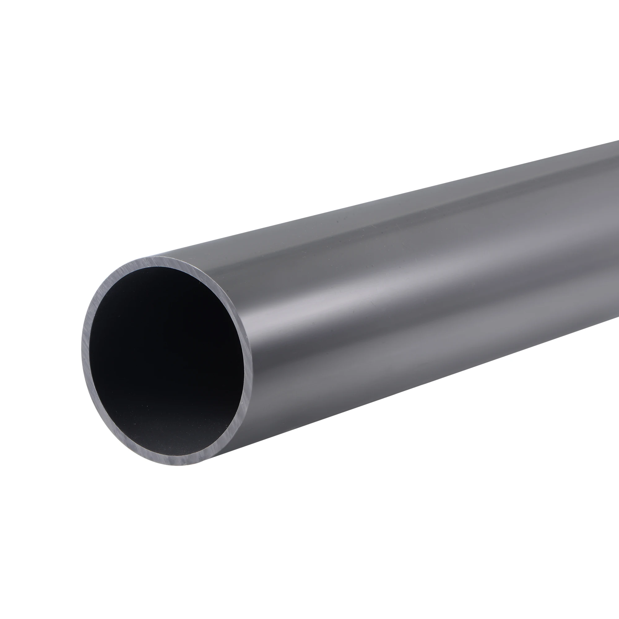 

Uxcell PVC Rigid Round Pipe 57mm ID 63mm OD 350mm Light Grey High Impact for Water Pipe,Crafts,Cable Sleeve