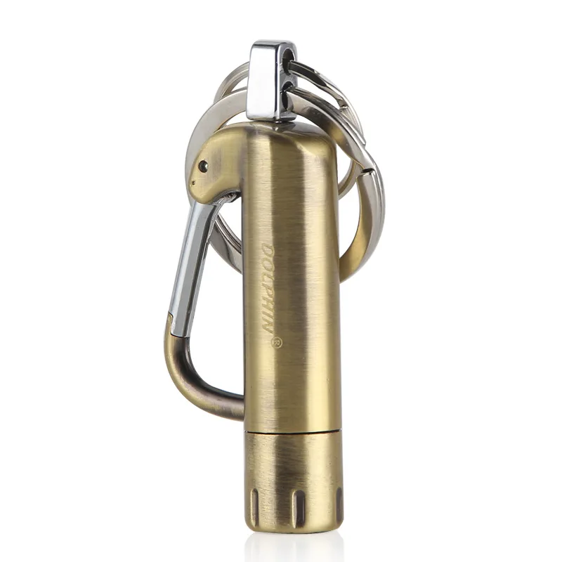 

Kerosene Wanci Match Lighter Portable Keychain Pendant Metal Windproof Lighter Cigarette Accessories 3-Color Retro Lighter