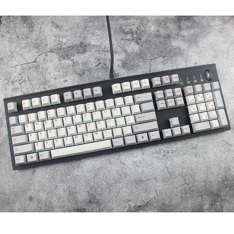 Красный шрифт краситель Sub Keycaps набор толстый PBT пластик 139 Вишневый профиль механическая клавиатура Gh60 Xd60 Xd84 Cospad Rs96 Zz96 Fc660