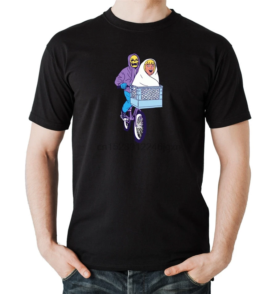 Забавная футболка черного цвета с принтом Мастера Вселенной Стивен Спилберга