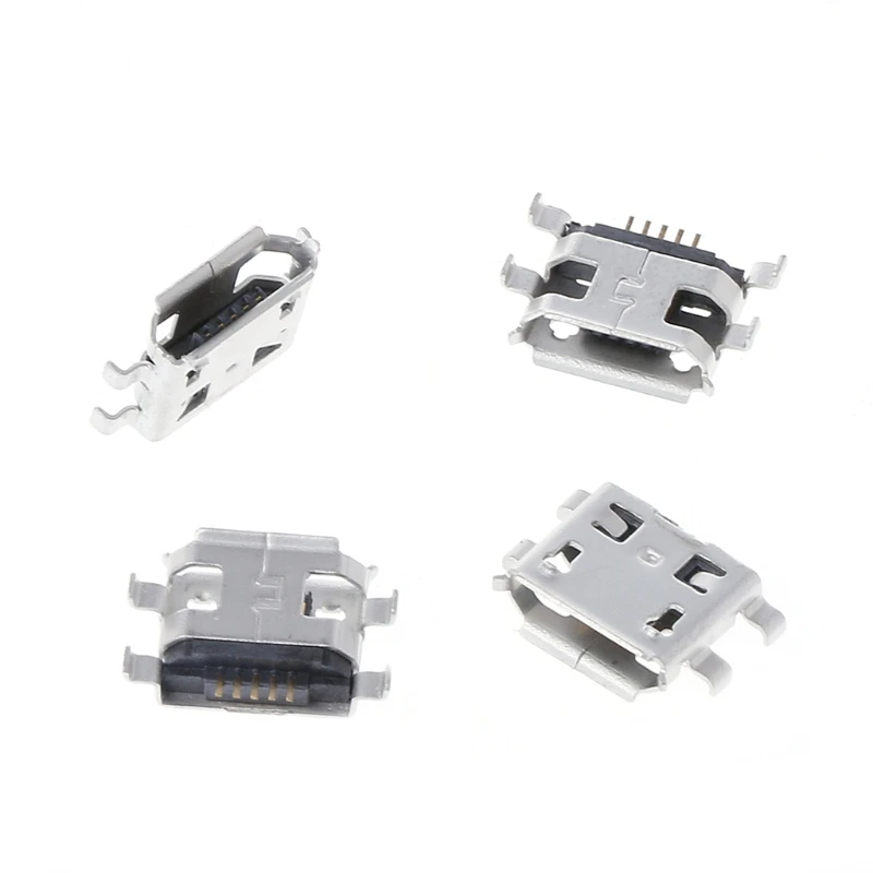10 шт потребительских упаковок для микро Тип USB B 5 Pin гнездовой SMD 4 ноги Штекерный