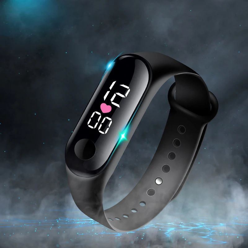 

New Kids Watch Sport Colourful Silicone Strap Child Watch For Teen Girl Boys Wrist Watches Children Waterproof Led Digital Watch