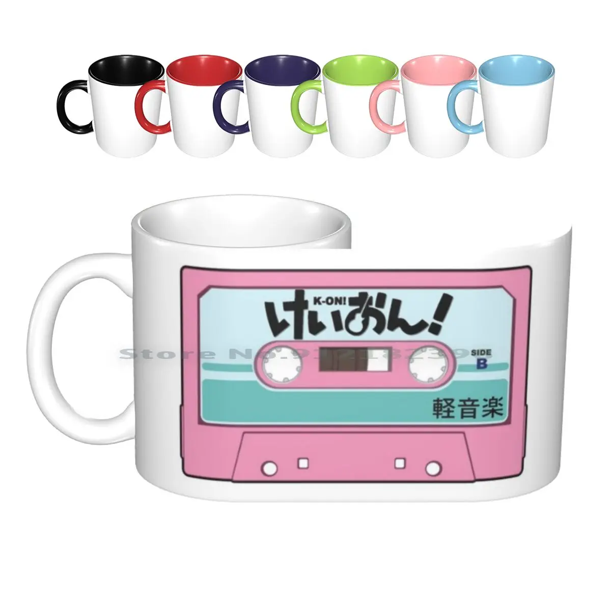 

К-н! Керамические кружки в виде кассеты, кофейные чашки, кружка для чая с молоком K On Keion Hirasawa Yui Akiyama Mio Kotobuki Tsumugi Tainaka Ritsu