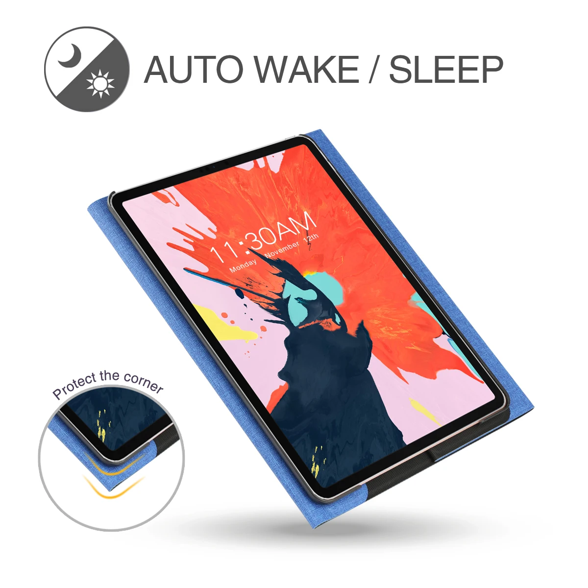 Из искусственной кожи чехол для iPad Pro11 дюймов с Bluetooth клавиатурой системы IOS