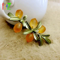f j4z 2021 trend brooches for women enamel plant glass fruit brooch pins lady costume accessories jewelry gifts