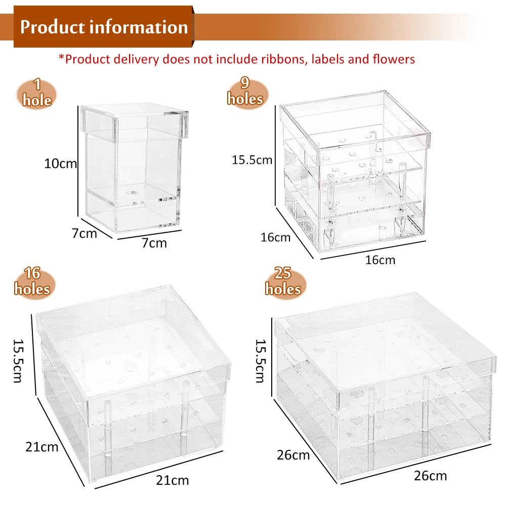 

Acrylic Transparent Makeup Organizer Rose Flower Storage Boxes Make Up Organizer For Cosmetics Brush Organizer Home Storage J05