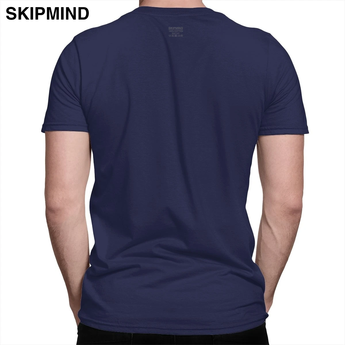 Футболка с коротким рукавом 100% хлопок круглым вырезом принтом СССР|Мужские