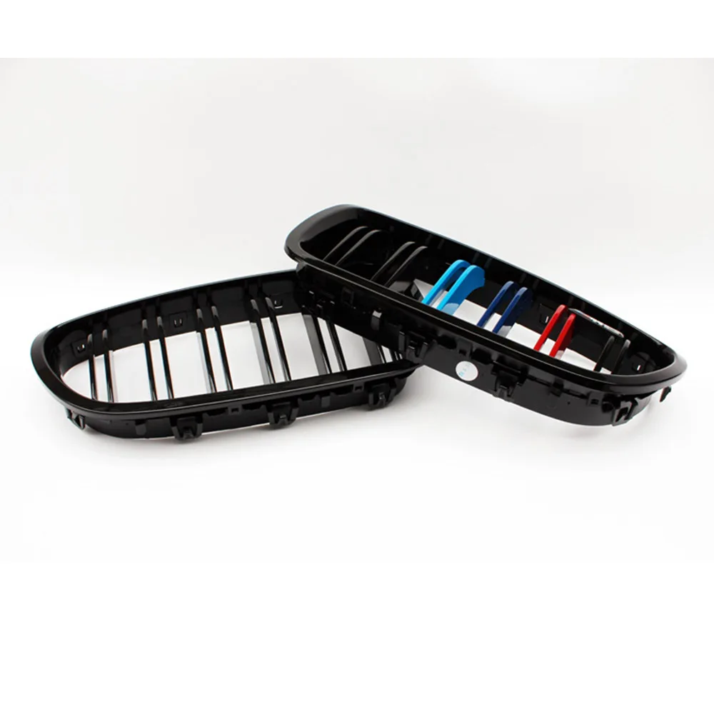 2 slat M coor решетка для BMW 5 серии F10 F18 M5 стиль почек передний бампер гоночный гриль