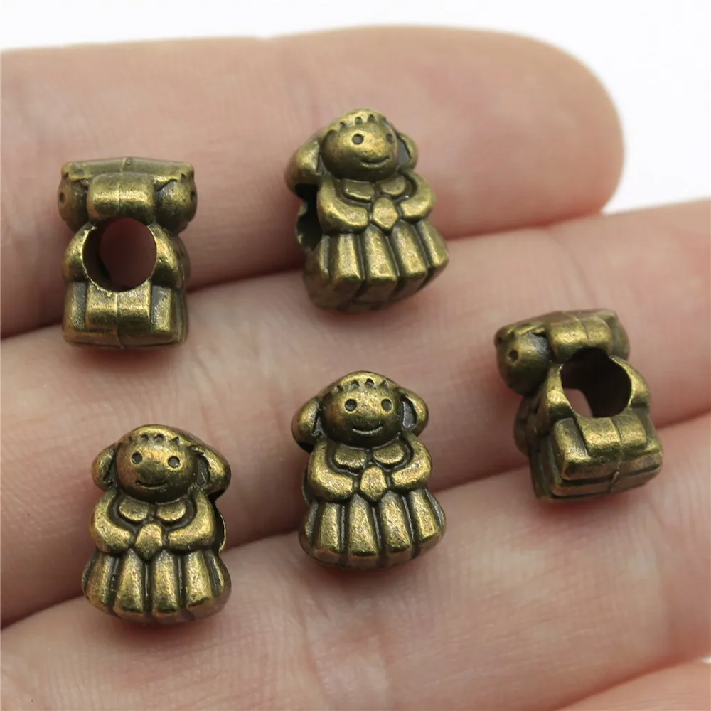 

10 шт., бусины WYSIWYG для изготовления ювелирных изделий, 12x9x9 мм