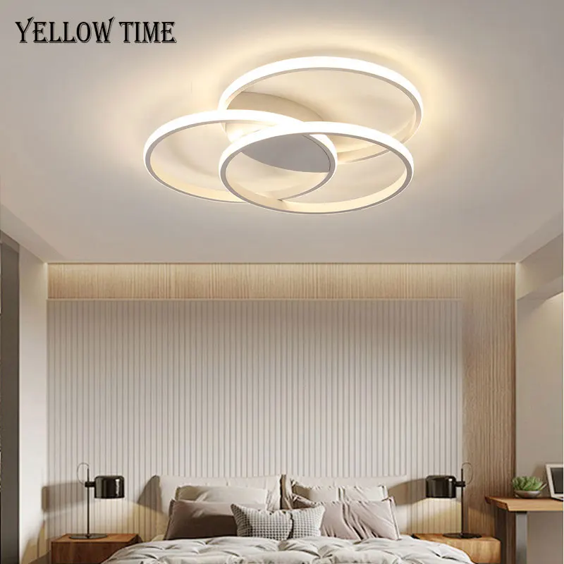 

Led Circle Ring Ceiling Light For Living room Dining room Bedroom Modern Ceiling Chandeliers Lighting White&Gold Lamp Fixture