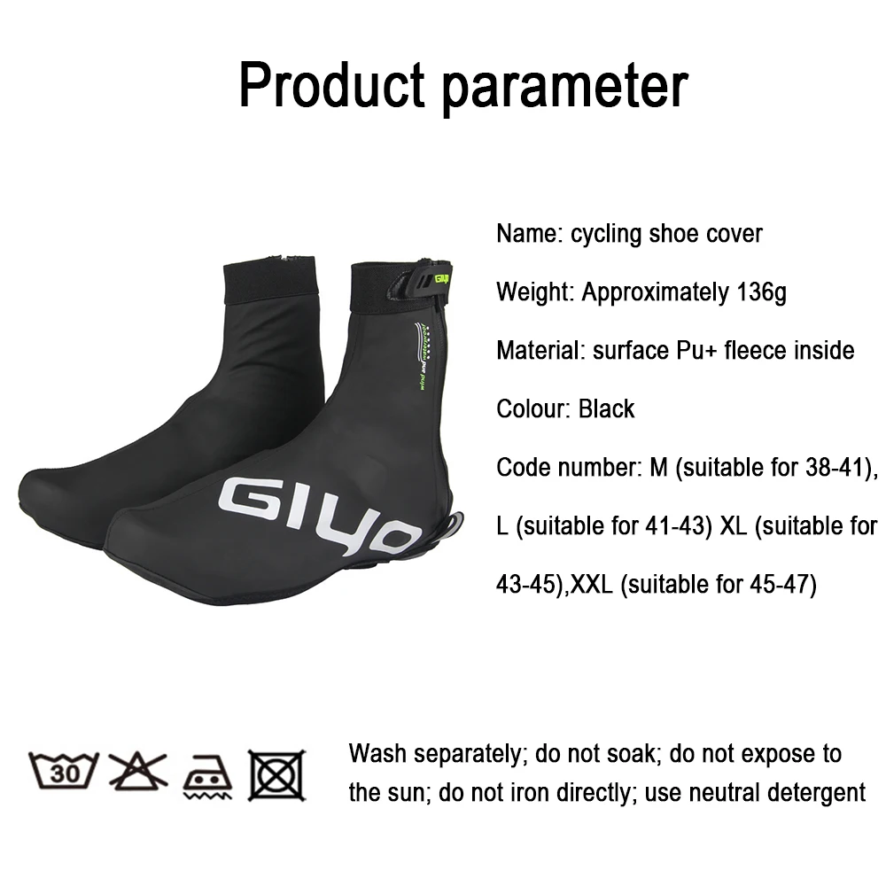 

Waterproof Cycling Shoe Covers Windproof MTB Road Bicycle Overshoes Winter Thermal Warm Men Women Rain Riding Bike Boots Cover