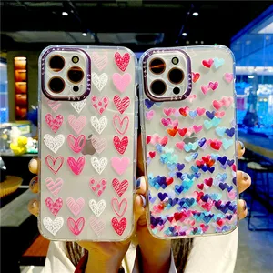 Case For Huawei Y5 2019 2018 Y5P P20 P30 P40 Mate Nova 5T Cute Candy Soft Silicone Back Cover Color love Phone Cases Bumper