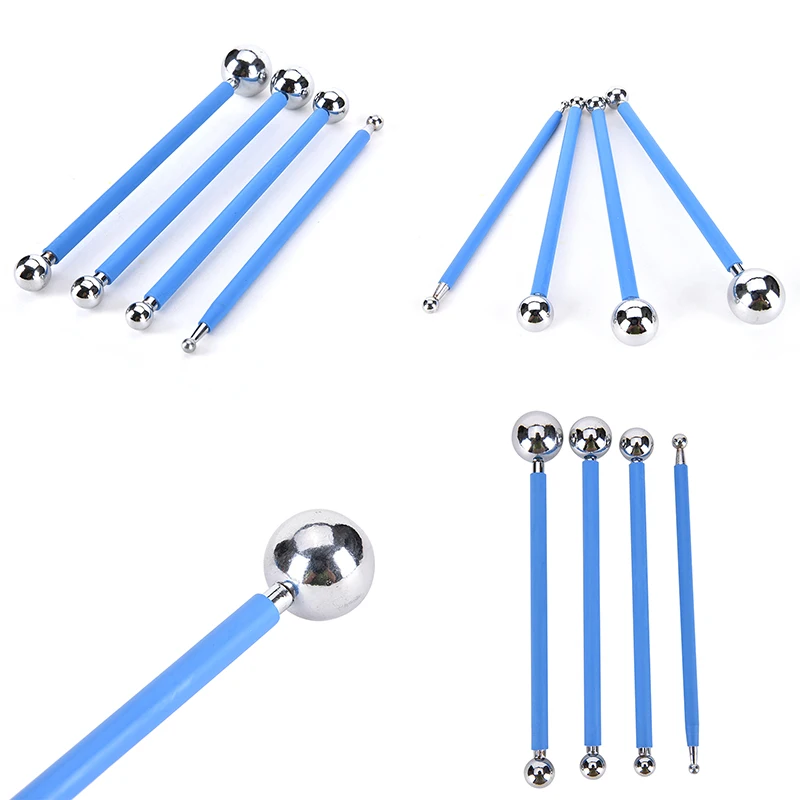 

4 Pcs Stainless Molding Ball Sticks Dessert Fondant Cake Decoration Supplies