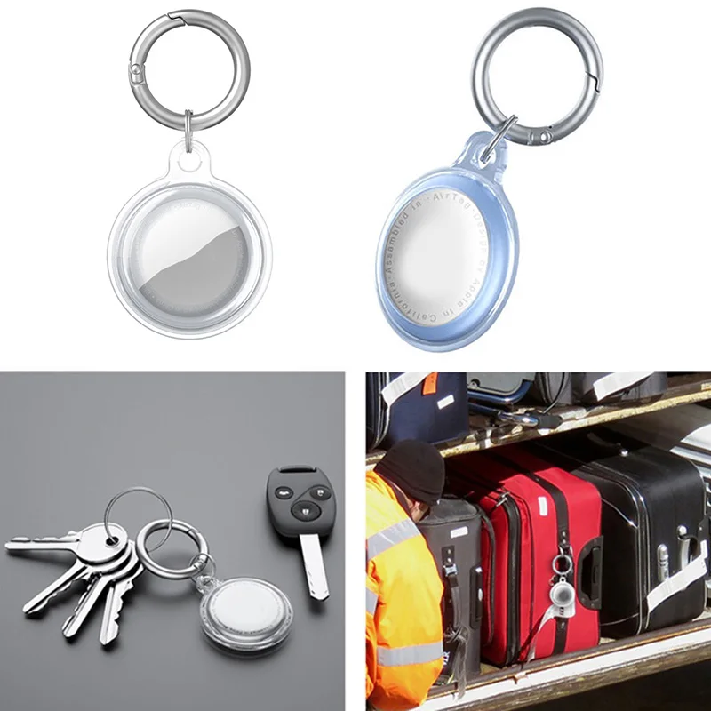 

Защитный противоударный чехол из ТПУ Совместимо с Airtag против потери кольцо мягкие кожного покрова с прозрачными вставками, охватывает NK-шо...