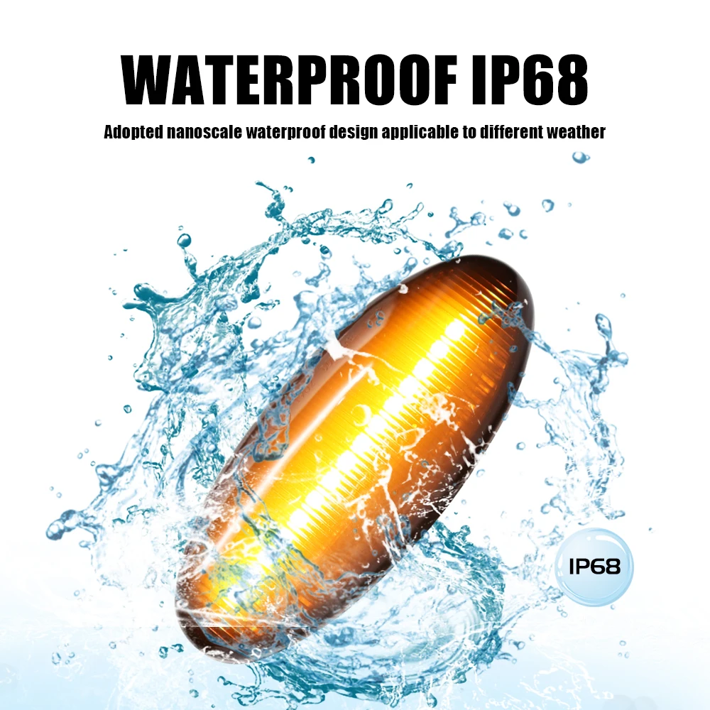 Динамический последовательный мигающий боковой габаритный фонарь для Nissan Navara D22