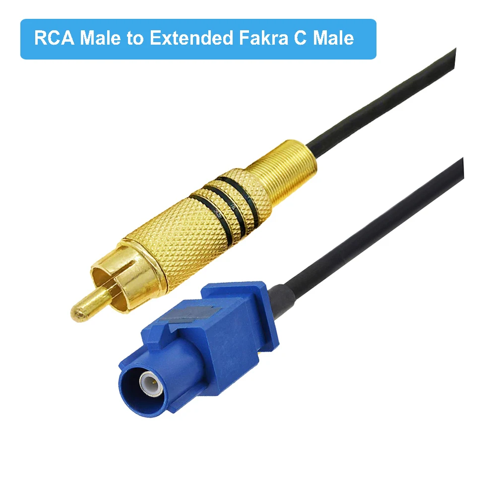 Коаксиальный Fakra C штекер-штекер RCA штекер GPS видеокабель адаптер для автомобиля