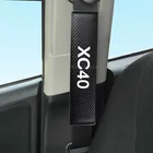 Накладка для ремня безопасности автомобиля для Volvo Xc40 Авто Кожа униформ на плечи Подушка под голову из углеродного волокна с помощью ремней безопасности протектор автомобильные аксессуары