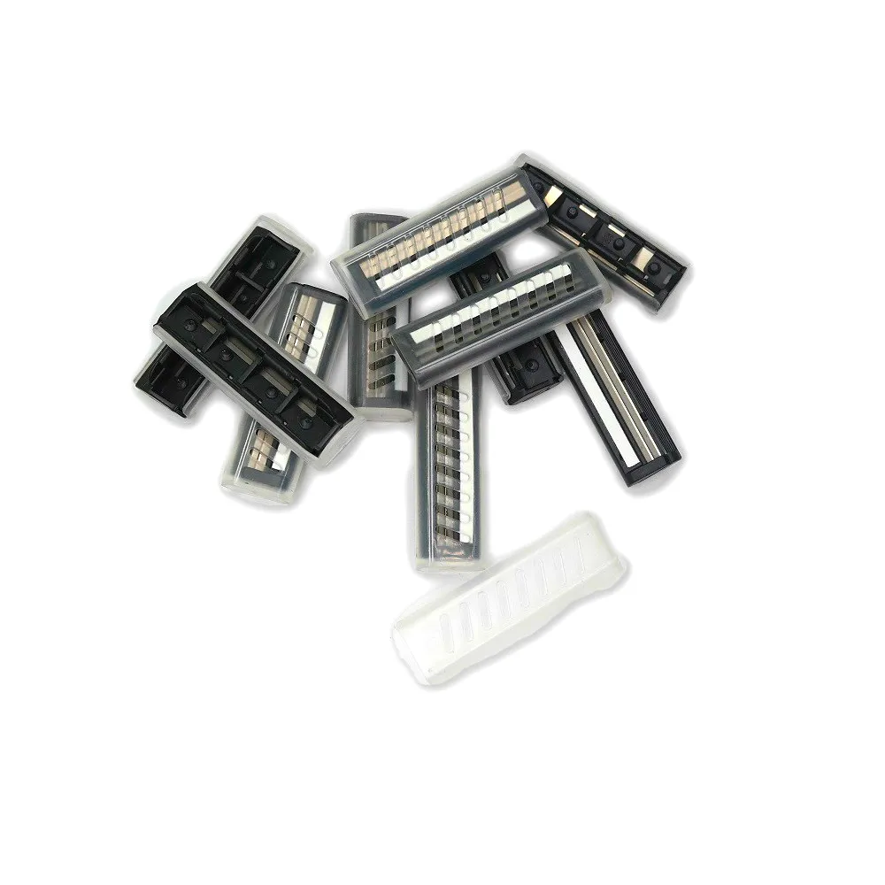 10pcs Razor Head Горячая Vbatty деревянная бритва неодноразовые Сменные бритвенные лезвия из нержавеющей стали бритвенная головка Мужская бритва T бритвенный станок 1 шт - Цвет: 10pcs Razor Head