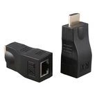 4K 3D HDMI 1,4 возможностью погружения на глубину до 30 м удлинитель для RJ45 через Cat 5e6 сети LAN Ethernet адаптер