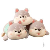 new huge 35 80cm cute corgi shiba inu dog plush toys kawaii lying husky pillow stuffed soft animal dolls children baby gift
