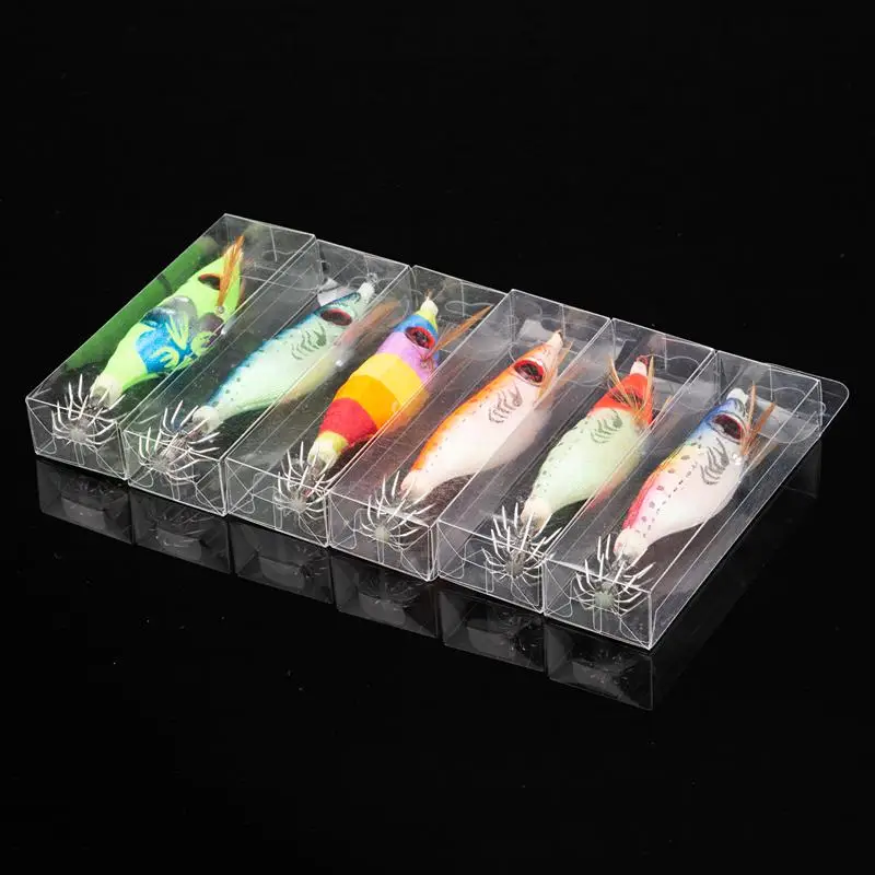 6 шт. светящиеся Джиги приманки Рыболовные креветки Пластиковые 10 см в виде