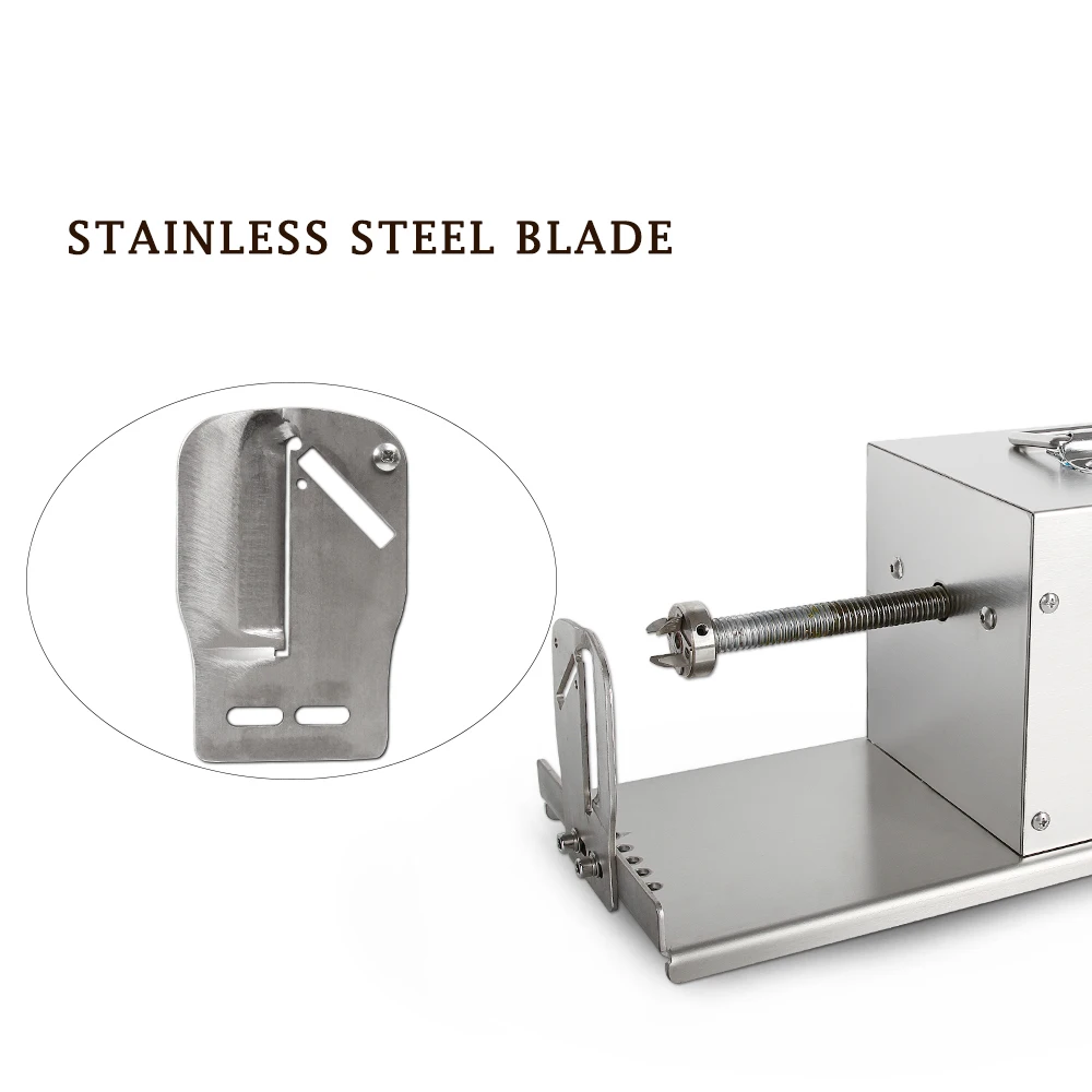 値段 電動スパイラルポテト機スパイラル野菜トロントフレンチフライカッターステンレス鋼自動食品プロセッサ商業