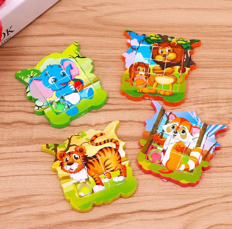 10pcs funny Mini Move Puzzle Kids birthday party gift baby shower girl boy party favor souvenir party rewards Party Favors