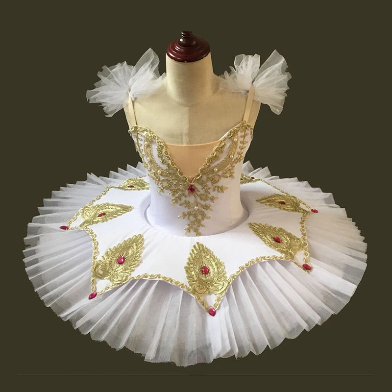 

Robe de danse Tutu blanche pour enfants, tenue de Ballet pour filles, vêtements de scène, Costumes de carnaval du lac des cygnes