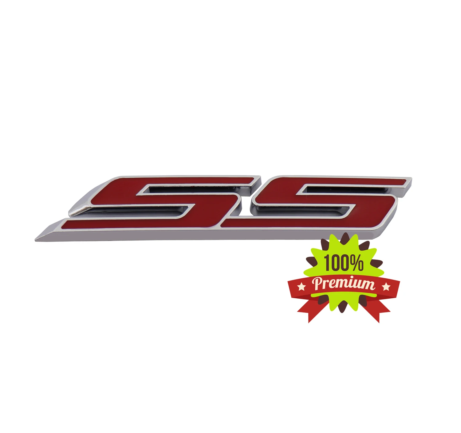 Хром Красный SS Для Camaro Impala 2010- крыло багажника эмблема для багажника Наклейка, бейдж, стикер