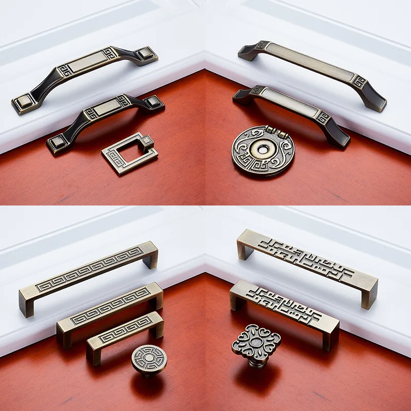 Античная кухонная мебель из цинкового сплава шкафчик для обуви ручки Азиатский