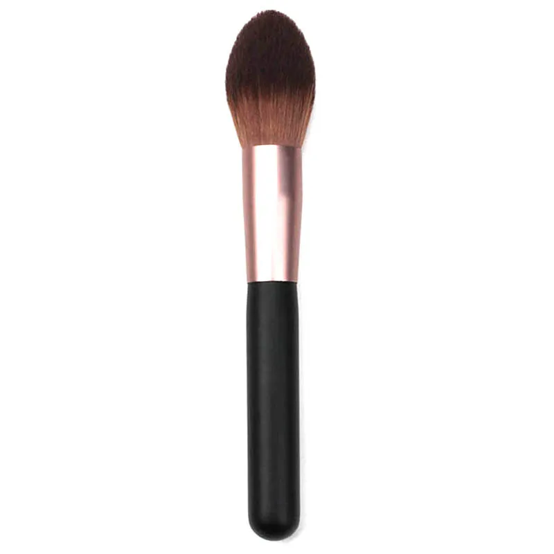 

Good Quality Wooden Handle Flame Makeup Brush Flame High Gloss Brush Brightening Brush Bulk Brush Beauty and Skin Care Tools