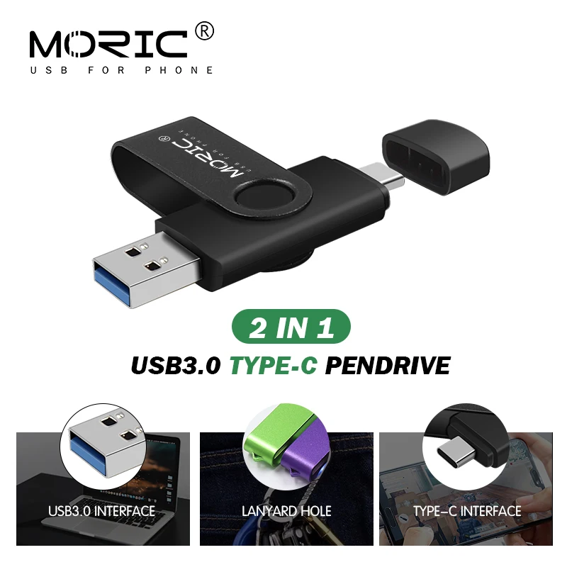 USB флеш-накопитель 2 в 1 usb 3 0 Type-c 8 ГБ 16 32 64 128 | Компьютеры и офис