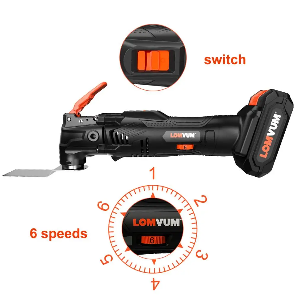 LOMVUM многофункциональный инструмент для ремонта 18 в электрический триммер