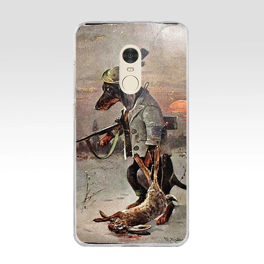 Классический мягкий Силиконовый ТПУ чехол 117FG с изображением утки охоты классных