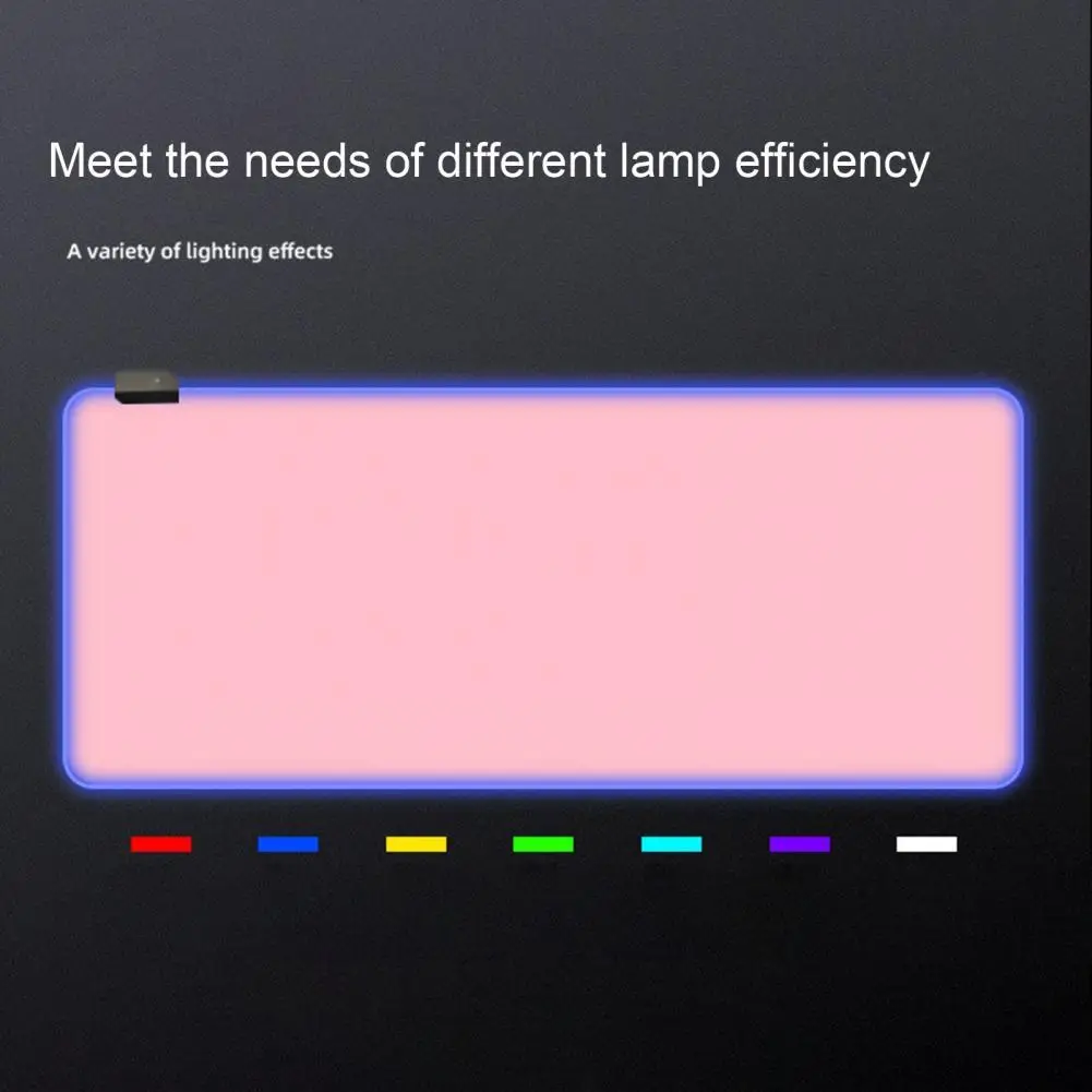 

Bulelans 2021 Colorful Luminous RGB Light Effect Large Size Anti-slip Computer Keyboard LED Mouse Pad Mat for PC Table Decor
