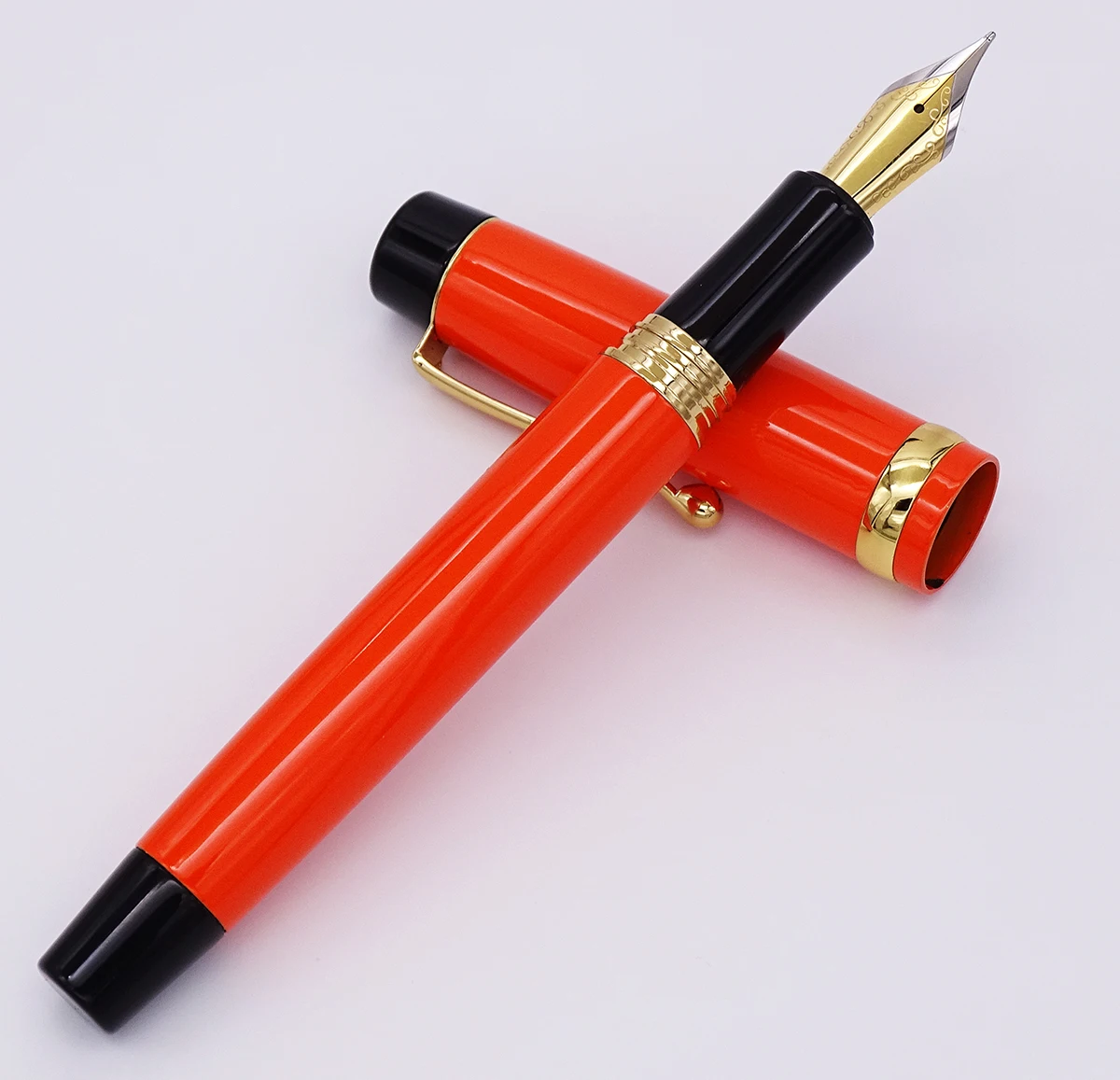 Jinhao 15 благородная оранжевая перьевая ручка средний наконечник 0 7 мм с