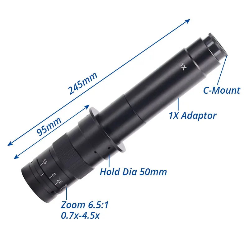 HD 300X 180x C Mount Industrial CCD Camera Zoom Lens 1X монокулярный цифровой микроскоп|microscope lens|industrial