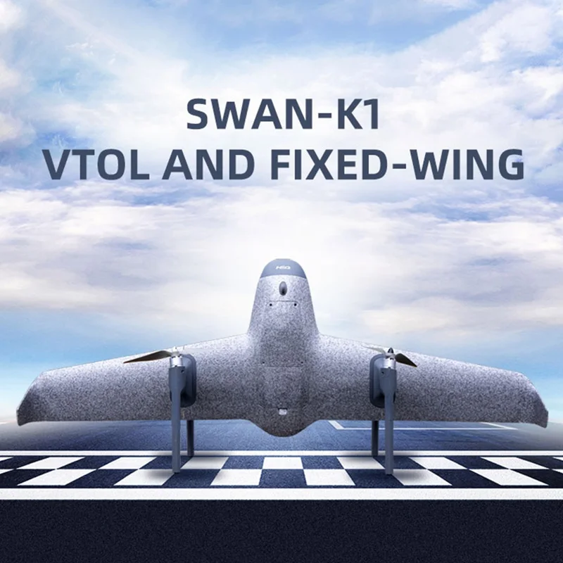 

HEQ Swan K1 VTOL вертикальный взлет и посадка 1200 мм Wingspan EPP FPV Самолет RC Самолет RTF с дистанционным управлением