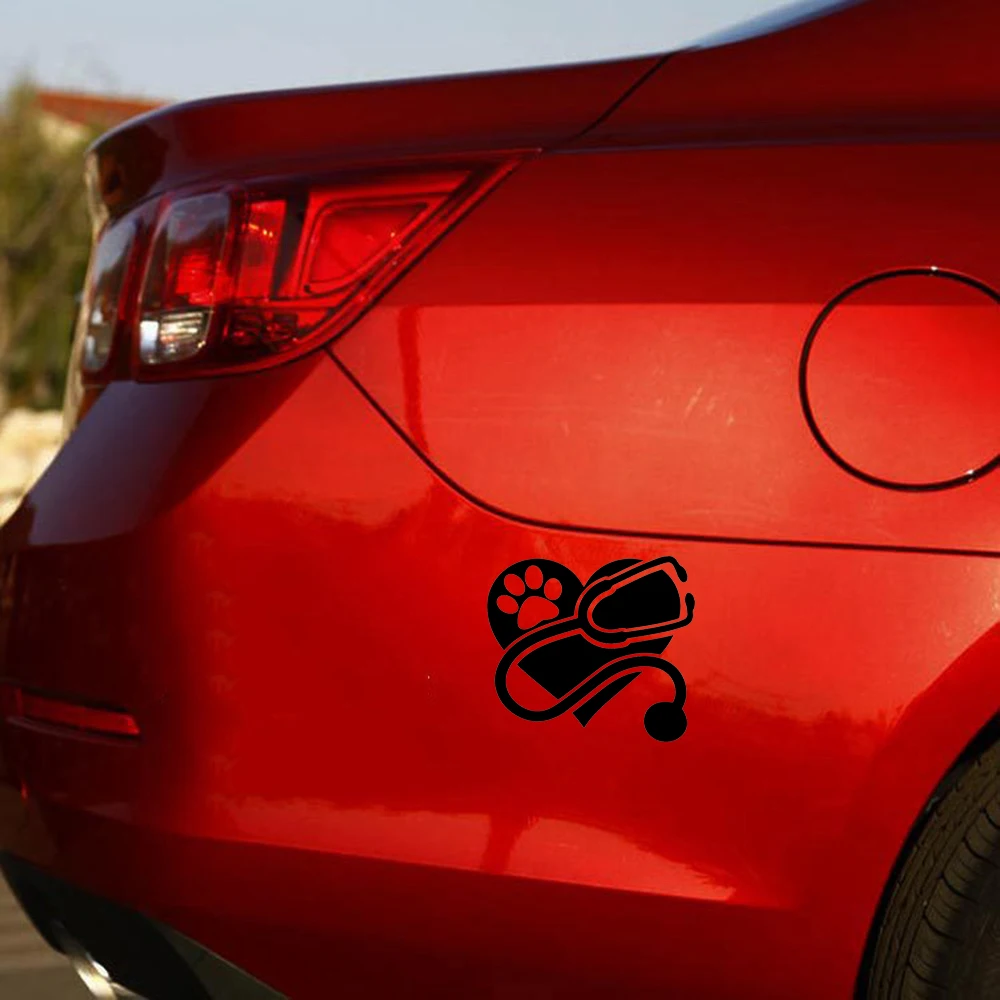 

15*13.4cm Vet Decal Pet Window Bumper Sticker Car Decor Fashion Personality Creativity Classic Attractive Car Sticker