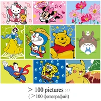 diy small frameless picture painting by numbers animal cartoon children home decor canvas oil painitngs kids bed room wall gifts