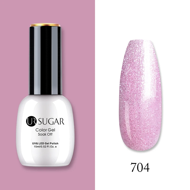 Ur Sugar, 15 мл, Цветной Гель-лак, гибридный лак для ногтей, для маникюра, УФ-светодиодный Полупостоянный гель для ногтей, впитывающий Гель-лак, базовое верхнее покрытие - Цвет: 704