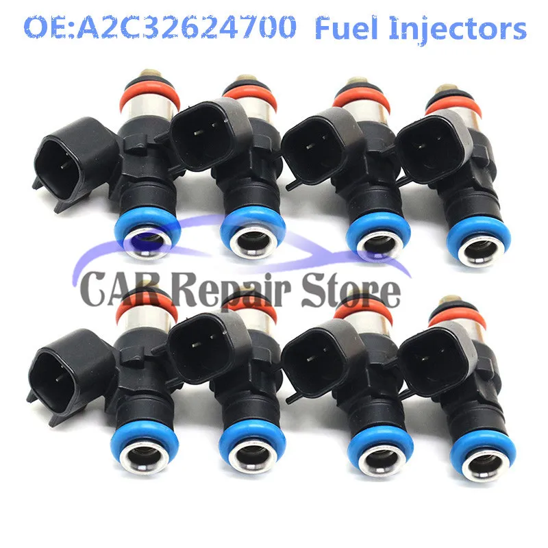 

8Pcs Fuel Injector Nozzle A2C32624700 For Chevrolet Dodge EV1 Style 0280158051 Corvette C6 Z06 Camaro G8 FI114700