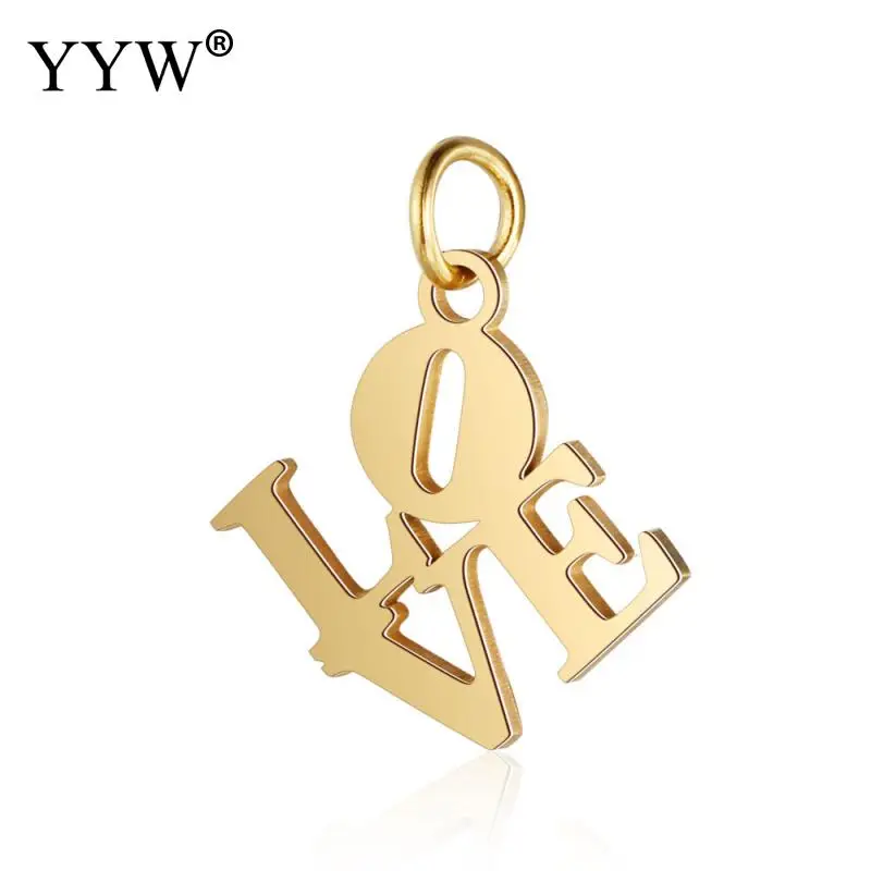 Подвеска в виде букв алфавита из нержавеющей стали 10 шт./лот | Украшения и