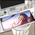Коврик для мыши Demon Killer Girl с аниме, большой Настольный игровой коврик для клавиатуры и мыши для настольных игр, XXL