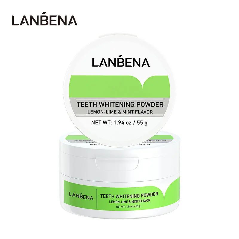 

LANBENA Lime Tooth Powder Hygiene Remove Stains Tartar Bright Tooth Oral Care 55g