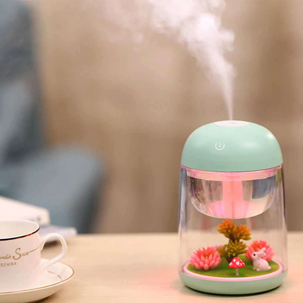 

Портативный мини-увлажнитель воздуха, прозрачный микро-ландшафтный увлажнитель воздуха, распылитель, очиститель воздуха, диффузор с свето...