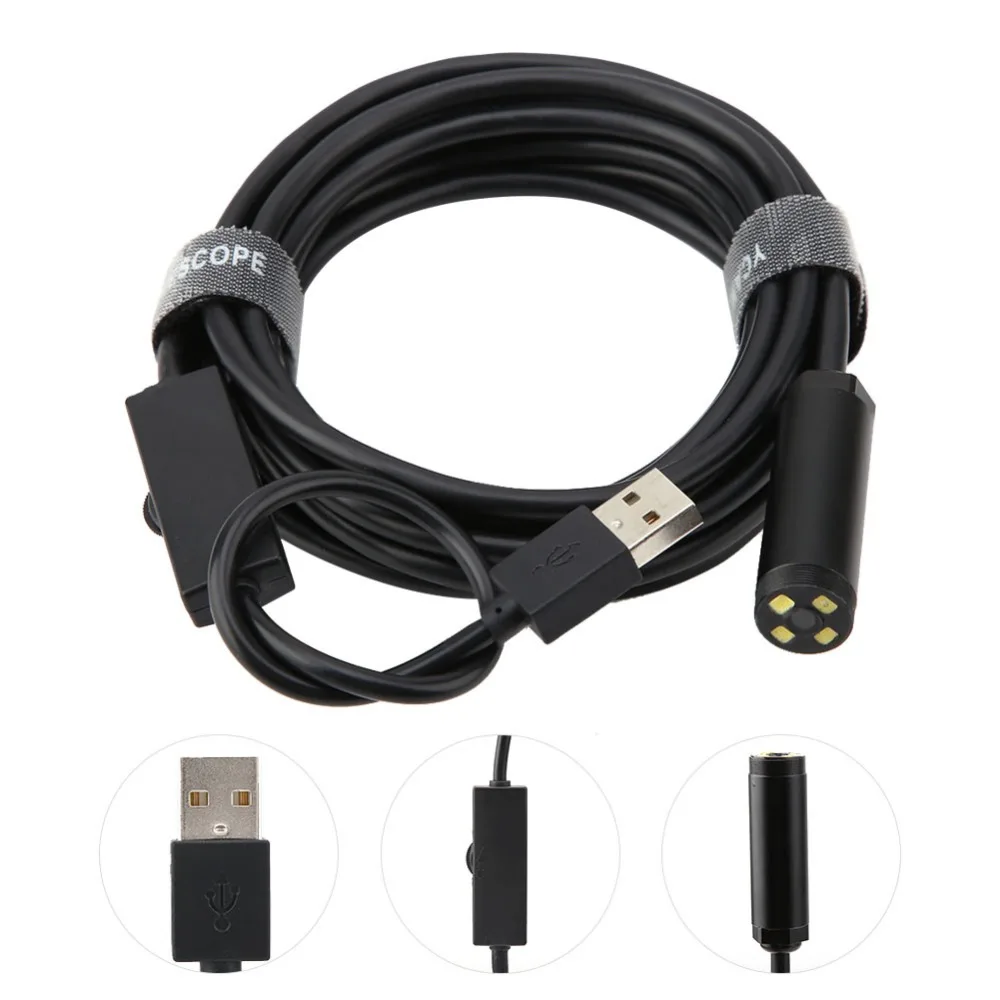 USB эндоскоп с автофокусом камера 1944P HD Водонепроницаемый Бороскоп 14 2 мм гибкий