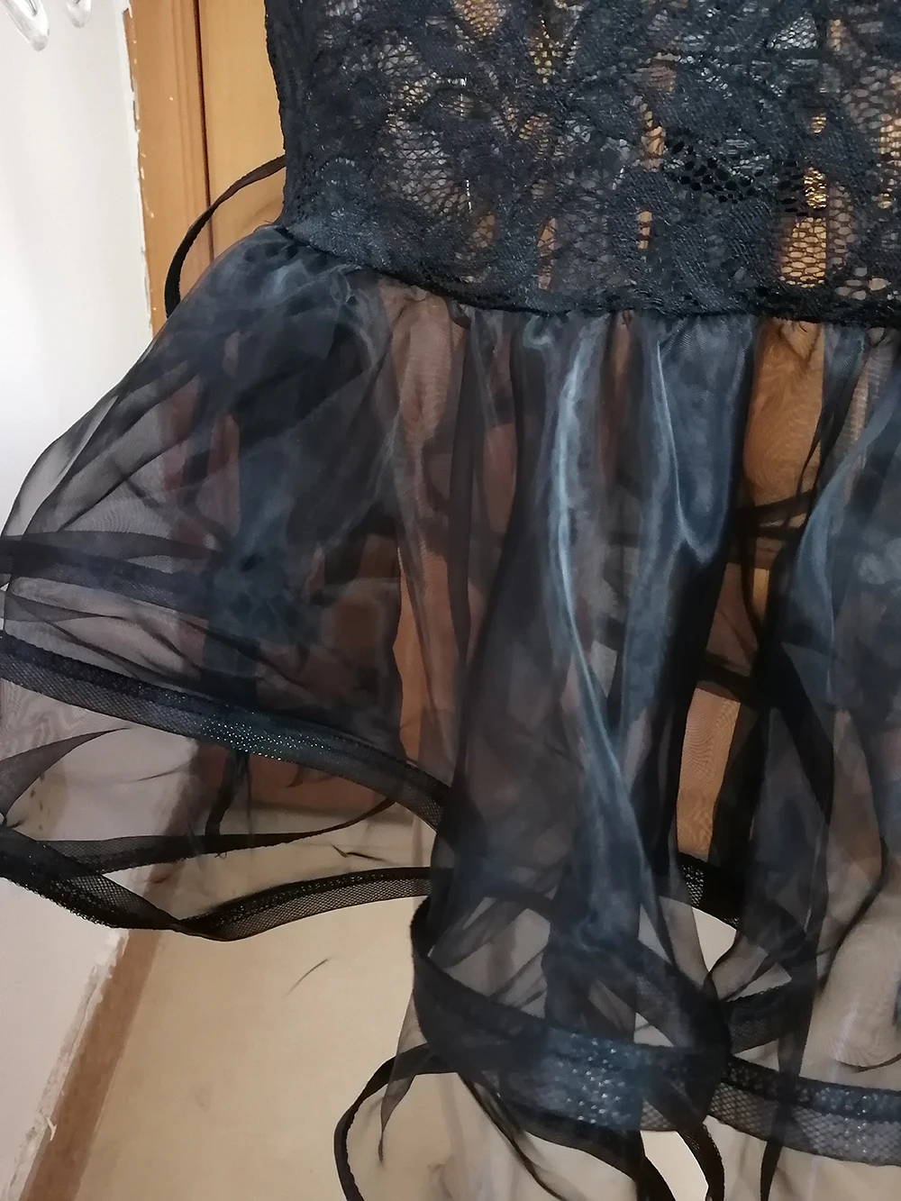 Women Spring Sexy Bodycon Lace Dress Long Sleeve Turtleneck Hollow Out Ruffles Mesh Dresses Night Club Party Elegant Vestidos | Женская