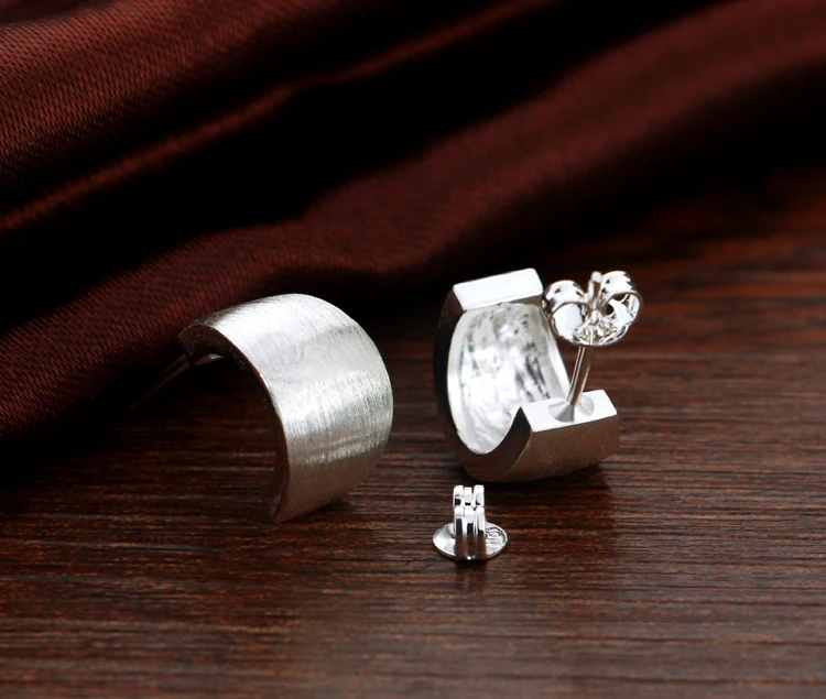 Модные женские босоножки в богемном стиле простой 925 серебряные серьги-гвоздики